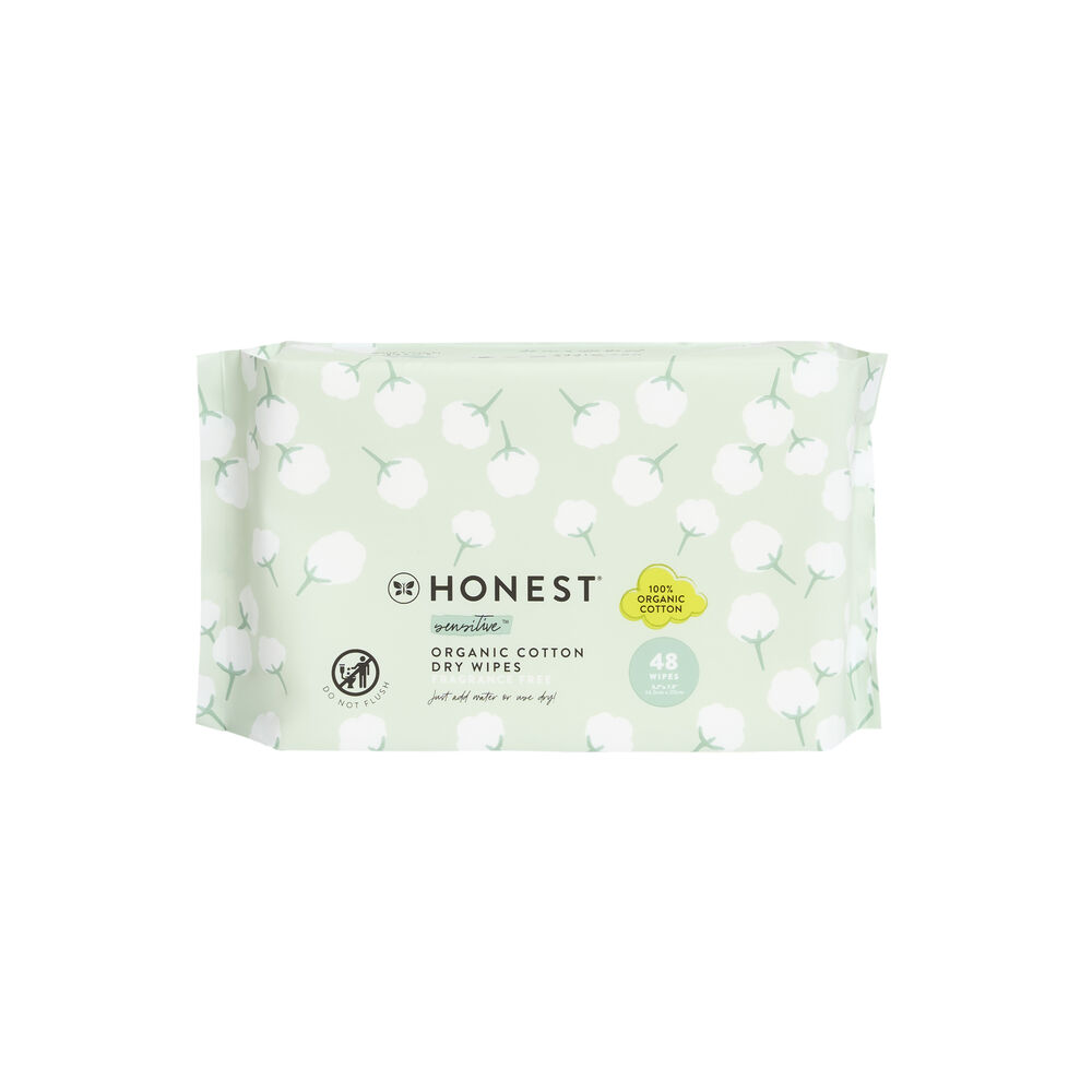 Honest Dry Wipes, 48 Count