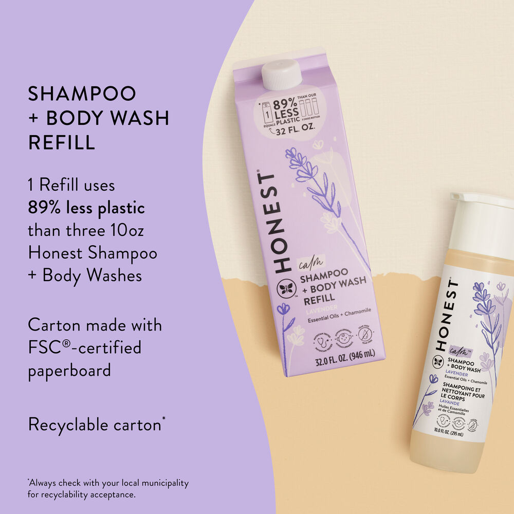 Shampoo Body Wash, Carton Refill, Lavender